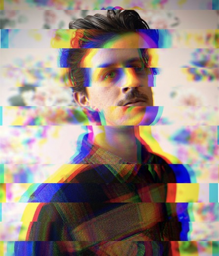 Glitched portrait of Nicholas